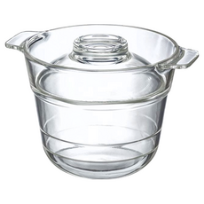 HARIO 好璃奧 清透玻璃便利飯釜 XRCP-1 900g, 200 x 160 x 143mm 口徑150mm, 1個