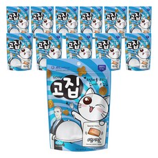 고집 고양이 간식, 연어, 60g, 12개 연어, 12개