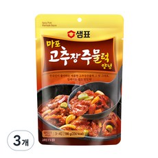 샘표 마포 고추장주물럭 양념, 180g, 3개