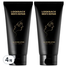 LOOKBACK 남성용 올인원 로션, 150ml, 4개