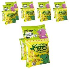 DiNOBiTE 恐龍咬蔬菜餅 80g,6包入 - 趣味造型，酥脆蔬菜餅乾，兒童健康零食首選, 6組