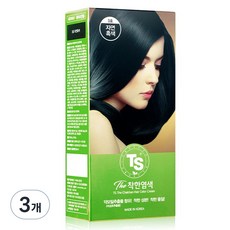 TS 더착한염색 염모제, 3호자연흑색, 3개 3호 자연흑색, 3개