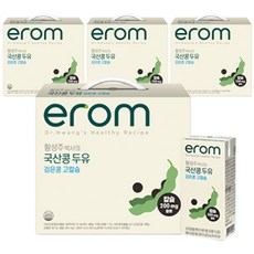 이롬 황성주 박사의 국산콩 두유 검은콩 고칼슘, 190ml, 80개