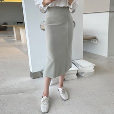 슬릿스커트  마이시즌 여성용 로베 슬릿 H라인 스커트 