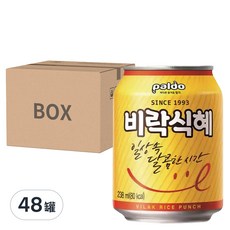 paldo 八道 韓國傳統甜米露 - 24罐, 238ml, 48罐