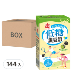 義美 低糖黑豆奶, 250ml, 144入