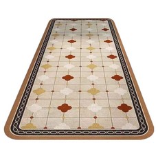 德利生活 廚房清新吸水軟地墊 120 x 40cm 米色 廚房地墊 吸水地墊 軟地墊, 1個