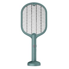 HONG JIN 充電式電蚊拍-綠色-驚雷, 1入, 充電式環保節能，安全網設計
