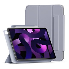 신지모루 마그네틱 폴리오 펜슬 커버 태블릿PC 케이스, 라벤더 퍼플, 1개