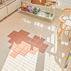 Im Home Living Easy Dot室內裝飾瓷磚, 72個, 白色+珊瑚色