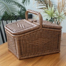 KOOLMAN(쿨맨) 피크닉 테이블 캠핑 바구니 B형 피크닉 테이블 바구니 B형 - 다크그레이 상품 이미지