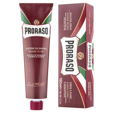 PRORASO 刮鬍膏 紅標 滋潤檀香 150ml, 1條