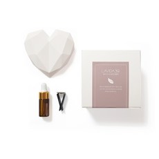 Lavida 39 片心茶 Garang 石膏裝飾石膏空氣清新劑白色套組, 紫丁香