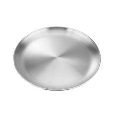 不鏽鋼圓盤, 加厚材質 堅固耐用 隔熱防燙, 小號(14cm), 銀色, 1組