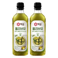 백설 압착올리브유, 900ml, 2개