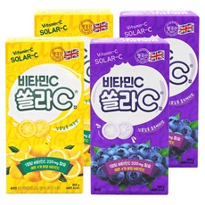 고려은단 쏠라C 정 레몬맛 160g 2p + 블루베리맛 160g 2p, 1세트 1세트