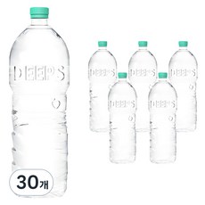 Deeps 에코그린 무라벨 먹는해양심층수, 2L, 30개
