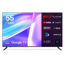 이노스 4K UHD QLED 구글 TV 55인치 스마트 티비, S5511KU, 고객직접설치, 스탠드형, 139.7cm(55인치)