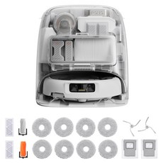 DJI ROMO P 로봇청소기 + 액세서리 키트 세트, 투명 + 화이트(청소기), 단일색상(키트), CR8E