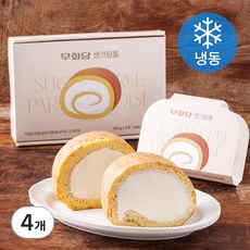 무화당 생크림롤 (냉동), 100g, 4개