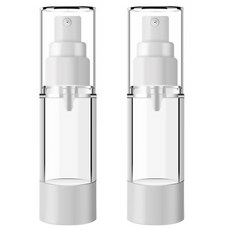DM 뷰티 휴대용 스프레이 공병 플랫 진공 50ml, 혼합 색상, 2개