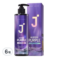 제이숲 컬러제이 오로라 보색 샴푸 퍼플 우디 플로럴향, 380ml, 6개