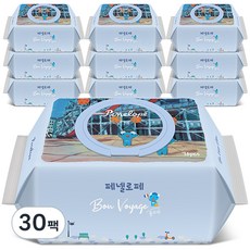 페넬로페 본보야지 퐁피두 아기물티슈 캡형 75gsm, 30팩, 70매