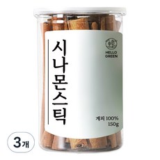 헬로우그린 시나몬스틱, 150g, 3개