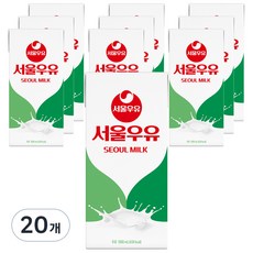 서울우유 멸균우유, 1L, 20개