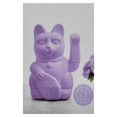 DONKEY 幸運繽紛招財貓 - 巨大淡紫 30cm, 淡紫色, 巨大