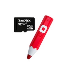 세이펜 레인보우 소리펜 CR3-2200 + 메모리카드 32GB, 레드