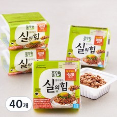 풀무원 국내산 콩 생나또, 49.5g, 40개
