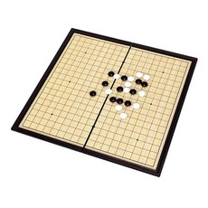 19路磁性圍棋 益智, 折疊設計 攜帶方便, 高級塑料 質感出眾, 小巧體積 隨時遊玩, 1個, 木色