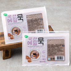 맑은물에 국산 메밀묵, 300g, 2개