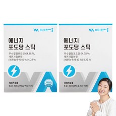 Vitamin Village 葡萄糖粉隨身包 檸檬口味 30條入, 2盒, 180g