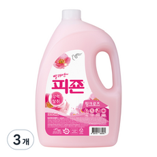 피죤 레귤러 섬유유연제 본품 핑크로즈, 3000ml, 3개