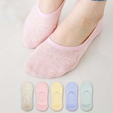이지레그 여성용 파스텔 페이크삭스 5켤레 세트