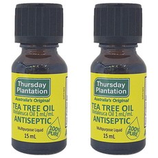 Thursday Plantation 星期四農莊 茶樹精油100%, 15ml, 2瓶