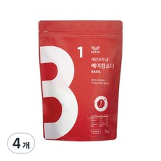 레인보우샵 베이킹소다 베이직, 3kg, 4개