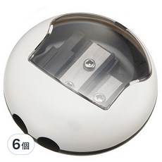 手牌 0133d 迷你雙孔削鉛筆器，雙孔設計，適用多種鉛筆，6入, 顏色隨機, 6個