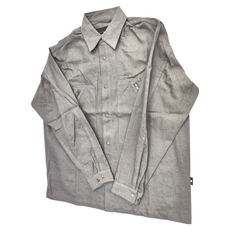 BOHRHOO Early Spring Denim LS Shirt 單寧長袖襯衫, M, 灰色