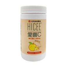 愛喜C 口嚼錠 香甜橘子味, 60顆, 200mg, 1罐