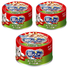 유니참긴노스푼 고양이 간식캔, 혼합맛(참치/가다랑어포맛), 70g, 3개 혼합맛(참치/가다랑어포맛), 70g, 3개
