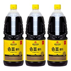 송표 골드 양조간장, 1.8L, 3개