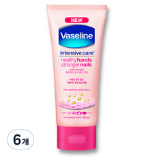 바세린 인텐시브 케어 헬씨 핸드 앤 스트롱거 네일 로션, 60ml, 6개