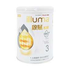 Wyeth 惠氏 illuma 啟賦 水解幼兒成長專用配方奶粉, 1-3歲適用, 部分水解蛋白, 800克, 800g, 1罐