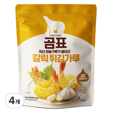 곰표 갈릭 튀김가루, 1kg, 4개