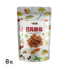 元氣家 高纖五香蒟蒻條, QQ有嚼勁, 富含膳食纖維, 200g, 8包