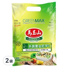 馬玉山 多蔬黃金胚芽E 沖泡粉 350g, 嚴選多種蔬菜穀物, 香濃鹹口味, 35g, 10包, 2袋