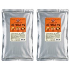 쉐프원 매콤 떡볶이 분말, 1kg, 2개